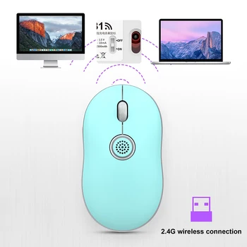 T31 Aromaterapia Bluetooth Gaming Mouse Wireless Notebook Stolný Počítač Office Módne Dobíjacia Myš pre Ženy, Dievčatá