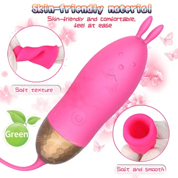 Skok Vajcia Vibrátor S Králik Ucho Sexuálne Hračky pre Ženy 10 Rýchlosti G - Spot Vibrátor Stimulátor Klitorisu Vaginálne Masáž Hračky pre Dospelých