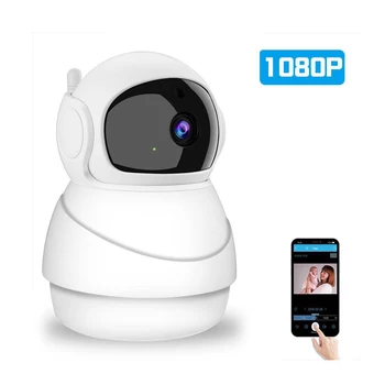 EVKVO 1080P HD IP Kamera WiFi Baby Monitor Mini Dohľadu CCTV Kamera IR Nočné Videnie obojsmerné Audio 2MP Home Security Kamera