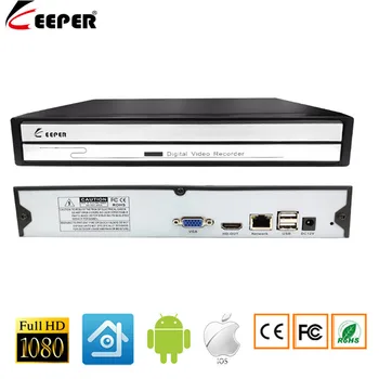 Chovateľ Mini 4CH 8CH 16CH 1080P NVR Pre IP Kamery CCTV Network Video Recorder Podpora Onvif Protocal