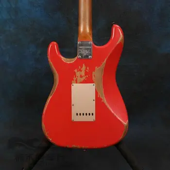 červená ruka pamiatky Čínskej továrne elektrická gitara , pamiatky ručne , nový príchod vysokej kvality gitara, niektoré kde doprava zadarmo