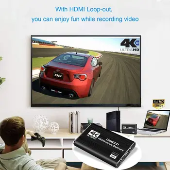 2020 USB3.0 HDMI 4K60Hz Zachytávanie Videa HDMI USB digitalizačné Karty hardvérový kľúč Hry prenos Live Stream Vysielania s MICinput
