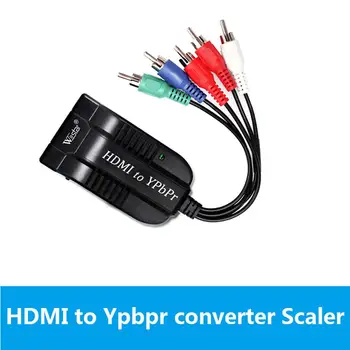 HDMI YPbPr Scaler 1080P HDMI Komponentný RGB/5RCA Scaler Prevodník s mikro kábel pre PC a PS4
