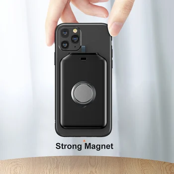 CASEIER Magnetické Bezdrôtové Zálohovanie Napájania Banka Pre iPhone 12 Mini Pro Max Stojan Krúžok Tenké Prenosné Nabíjačky Powerbank Naklonil