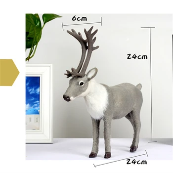Vianočné Simulácia Elk Animal Model Vianočné Jeleň DIY Domova Sobov, Vianočné Dekorácie Rozprávková Záhrada Dekor Rekvizity xx119