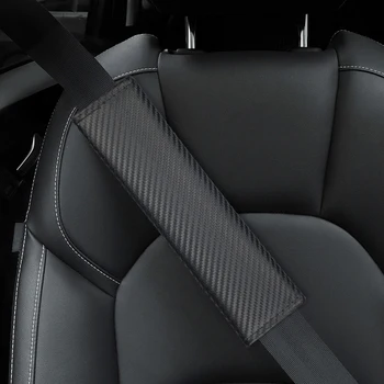 2ks/set Uhlíkových vlákien pásov Rameno Podložky zahŕňa emblémy pre Toyota TRD VIOS avensis auris hilux Corolla Camry príslušenstvo