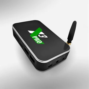 X3 PRO Amlogic S905X3 TV BOX Android 9.0 TV Box Set-Top Box 2.4 G/5G WiFi 1000M 4K (EÚ ZÁSTRČKU,4+32G)