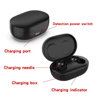 Horúce Originálne Čierna Biela Plnenie Box Skladu S 1 m Nabíjací Kábel Pre Xiao Redmi AirDots Bezdrôtový Headset Plnenie Prípade