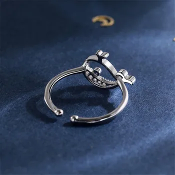 Uini-Chvost hot predaj nových 925 silver roztomilý malý veľryba micro vložkou otvoriť krúžok módny trend sladké romantické vysoko kvalitné šperky