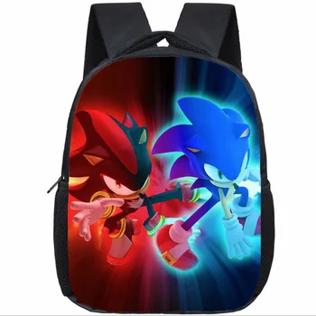 Hot Predaj Sonic Batoh Materskej Deti Schoolbags Krásne Tlač Vzor Deti Mš Batoh Anime Školské Potreby