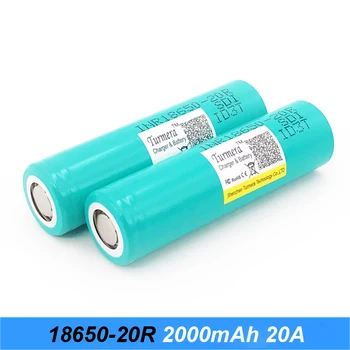 Originál batéria 18650 20R inr18650-20r 2000mah 20A pre náradie skrutkovač s batériou a E-cig batérie pre Turmera jun23