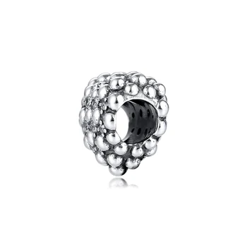 Perlové Šumivé Srdce Kúzlo Mincový Striebro Šperky Hodí Kúzlo Strieborné Náramky Pre Ženy DIY Korálky Pre Šperky Robiť