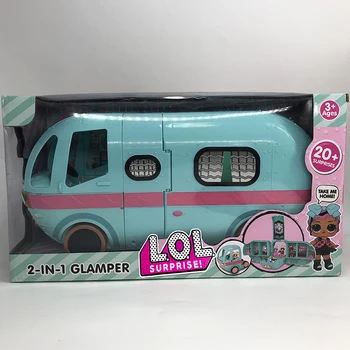 Skutočné LOL Prekvapenie Dom Lols Bábiky Pôvodné Glamper 2-v-1, Hračky Autobus OMG Bábika Sestra hračka Dievča Vianočný Darček