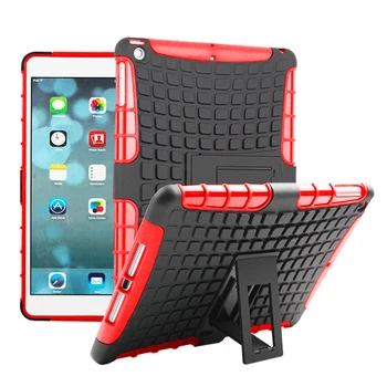 Shockproof Kremíka + PC Deti Bezpečný kryt Pre Apple iPad Vzduchu A1475 A1476 1474 9.7
