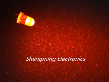 1000pcs 3 mm Kolo Top Oranžová LED Svetelné Diódy