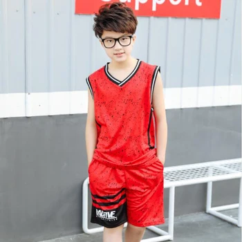 Deti na Futbal Súpravy Chlapci Prázdne Basketbalové Dresy Mládež Športové Súpravy Deti Bežecká Uniformy tvaru Môžete Prispôsobiť Meno a Č