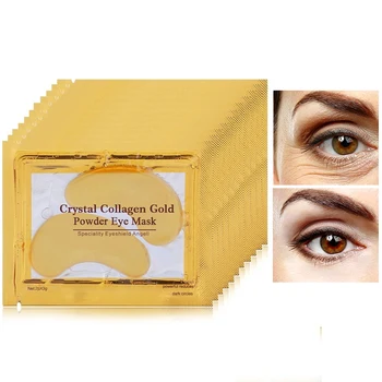 10pair Krásy Gold Crystal Kolagénová Očná Maska Hotsale Očné Škvrny Hydratačný Očná Maska Anti-Aging Starostlivosť o Pleť, pleťové Masky Očný Krém