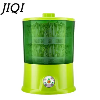 JIQI 2/3 Vrstvy Elektrické Bean Kel Maker Termostat Zelená Osiva Zeleniny, Pestovanie Germinator Automatické Sadeníc Rast Segmentu