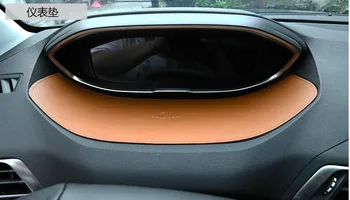 Interiéru vozidla Panel Displej Anti-protišmykové Podložky Kožené Pre GT 2016-2018 Peugeot 3008 5008 Holding Okuliare Mobilné Telefónne Karty