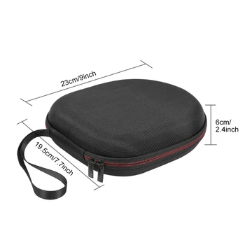 Pevný EVA Vonkajšie Cestovné puzdro, Skladovanie Taška Účtovná Box pre Anker-Soundcore Život Q20 Bezdrôtové Bluetooth Slúchadlá M5TB