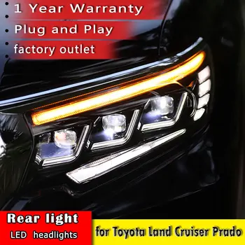 Auto Styling pre Toyota Pôdy Cruiser Prado 2018 Svetlomety Prado LED Reflektor DRL LED Automobilové Príslušenstvo