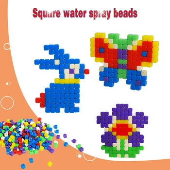 Vodné sprej korálky auta Ručné vypracovanie 3D priemer 5mm Námestie Vody Guľôčky Nastaviť diy hračka 3D Korálky Puzzle Vzdelávacie Hračky pre Deti,