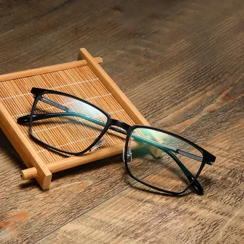 Čistý B Titanium Optické Okuliare, Rám Mužov Vintage Námestie Predpis Okuliare Ženy Retro Krátkozrakosť Okuliare Okuliare 3052