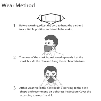 Dospelých Umývateľný Úst Tvár Textílie Maska Kvet Čiernej Textílie Maska Anti-WindEarloop Opakovane Úst Maska Tlač pre Ženy