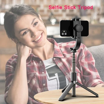 Smartphone Mobilné Gimbal Stabilizátory Selfie Stick Statív Anti-Shake Bezdrôtové Bluetooth Diaľkové Ovládanie Rozšíriteľný Skladacia