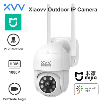 Xiaovv Vonkajšia IP Kamera 1080P PTZ Otočiť Wifi, Webkamera AI Humanoidný Zistiť Nepremokavé Bezpečnostné CCTV Kamier Práce Pre Mi Domov App