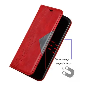 S8 S9 S10E Plus S7 Okraji Kožené Peňaženky, puzdrá Pre Samsung Galaxy Note 8 9 10 Kryty Telefónu S Magnetom Držiteľa Karty Flip Stojan Tašky
