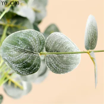 Umelé kvety kytice zelená falošné rastliny plastové skutočný dotyk leafe papradie hodváb umelé listy svadobné dekorácie Domova