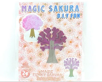 1PC 2019 90x80mm Magicky Papier Sakura Crystal Stromy Magic Rastúci Strom Japonsko Ploche Cherry Blossom Vzdelávacie Hračky Noviniek