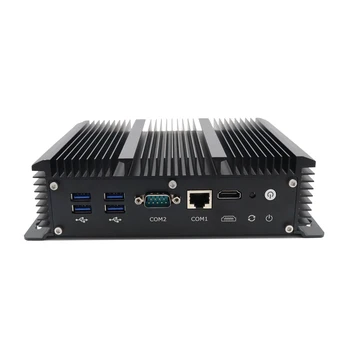 Priemyselné bez ventilátora Mini PC Intel Core i5 8265U i3 6157U 6 Lan Firewall Smerovača Pfsense Server 2*RS232 4*USB3.0 HDMI 4G/3G AES-NI