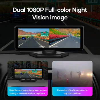 Prelingcar Farebné Nočné videnie Auta DVR Dash Zadnú kameru s rozlíšením Full HD 1080P Pre DVD prehrávač, navigácia
