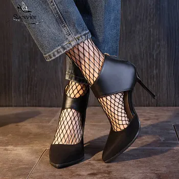 Sgesvier plus veľkosť 32-48 nové čerpadlá topánky ženy ukázal prst zip vysoké podpätky, topánky plytké elegantné dámy ples svadobné topánky 2020