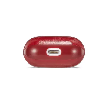 Prípadoch Pre Apple AirPods Bluetooth Bezdrôtové Slúchadlá Kožený Kryt, Taška Na Vzduchu Struky 1/2 Kryt Luxusné Plnenie Box S Hákom
