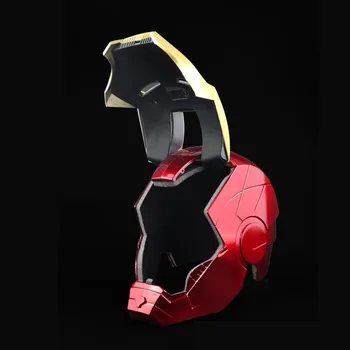Anime Superhrdina Iron Man Cosplay Maska Tony Stark Plnú Hlavu LED Otvorená Prilba PVC Masky Dieťa Dospelých Halloween Party Nové