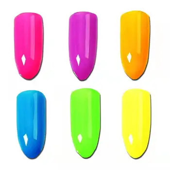 Zmiešané 14 Neónové farby, 10g za farebné Fluorescenčné Prášok Pigment pre Farby Kozmetické Mydlo Neon prášok na Nechty, Glitter 140 g