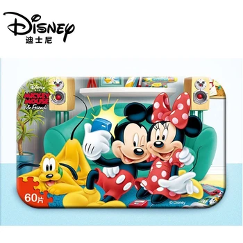 Disney 20 druhov typická Mickey Mouse a hľadá sa Nemo 60 ks drevené puzzle, hračky pre deti 3D železa box hračky pre deti