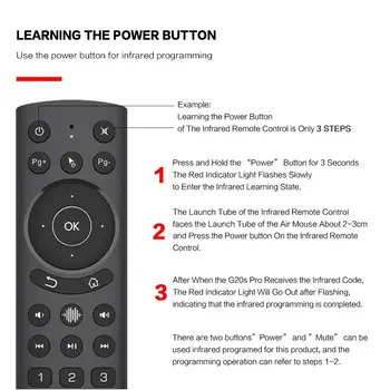 G20S Pro Hlas Vzduchu Remote Mouse Podsvietenie Infračervené Vzdelávania Gyro 2.4 G Bezdrôtové Diaľkové Ovládanie Pre Android TV BOX Google Smart TV