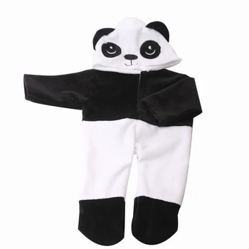 Nové bábiky oblečenie roztomilá panda oblečenie fit 18-palcové Dievča a 43 cm detské oblečenie príslušenstvo c738