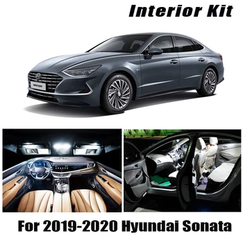 11x Canbus bez Chýb Interiérové LED Svetla Kit Balík pre 2019 2020 Hyundai Sonata Auto Príslušenstvo Mapu Dome batožinového priestoru Licencia Svetlo