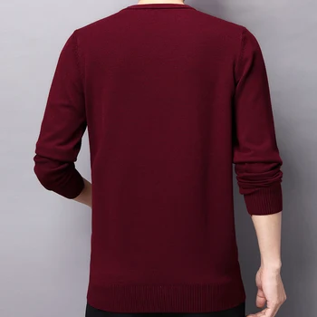 2020 zbrusu nový bežné pletené o krku sveter mužov pulóver oblečenie, módne šaty, topy zrastov pevné pánske svetre pulóvre 13009
