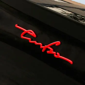 1Pcs 3D Auto Styling Nálepky Kovové TURBO Znak Tela Vzadu zadné dvere Odznak pre Auto Dekorácie