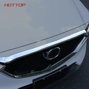 Chrome Predná Kapota Motora Mriežka Gril Okrajové Pokrytie Výbava Bar Chránič Lišty Pre Mazda Cx-5 Cx5 2017 2018 Auto Styling