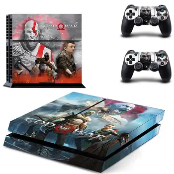 God of War PS4 Nálepky Play station 4 Pokožky Nálepky, Nálepky Na DualShock 4 A PlayStation 4 Konzoly PS4 a Radič Kože Vinyl