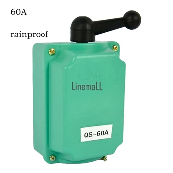 Zelená 60 Amp Bubon Prepínač Dopredu/Off/Chodu Motora, Ovládanie Dážď Dôkaz Cúvaní 60A