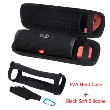 2020 Najnovšie EVA Prípade Pevného Cestovné Účtovná Zips Skladovanie Taška + Mäkké Silikónové puzdro pre JBL Charge 4 Bluetooth Reproduktor