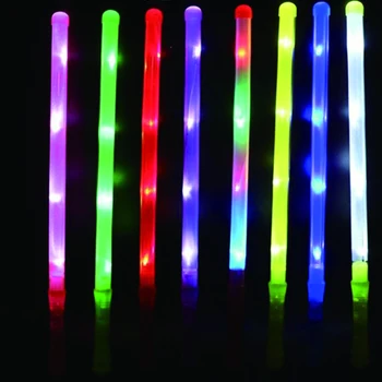 100ks Koncert LED Strana 48 cm Led Plastové Stick Blikajúce neónové Žiara Palice, palice Pre Strany, Veľkoobchodné dodávky Interiérových Hračky
